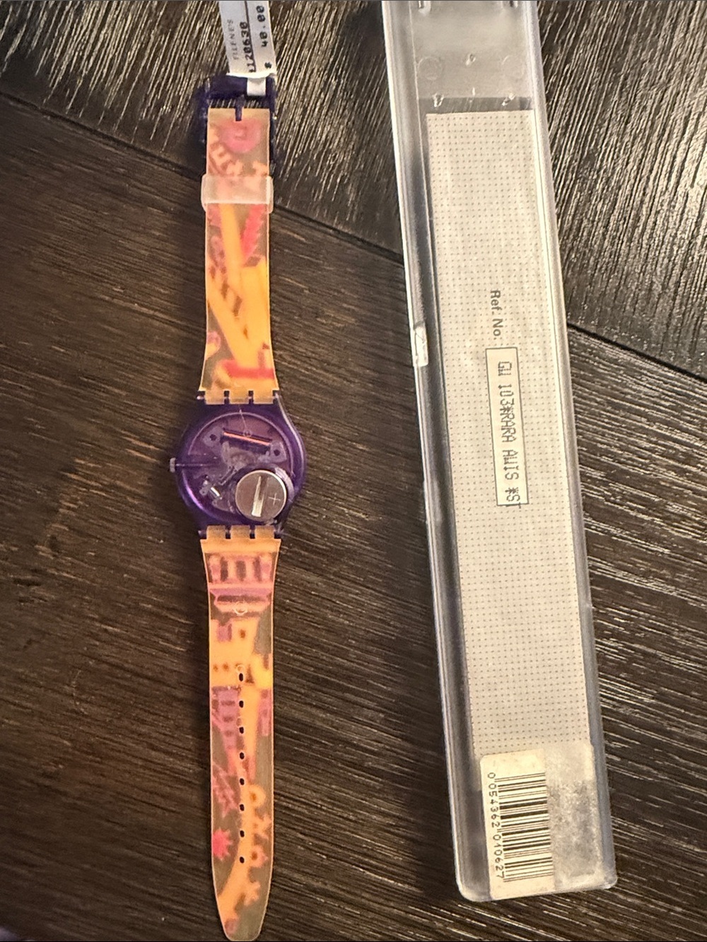 NWT Vintage 1991 Swatch RARA AVIS GV103 Watch Working Original Tags Box Papers - Picture 3 of 5